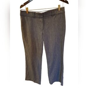 LOFT Petites Marisa Trouser Blue Linen Blend Pants Size 12P